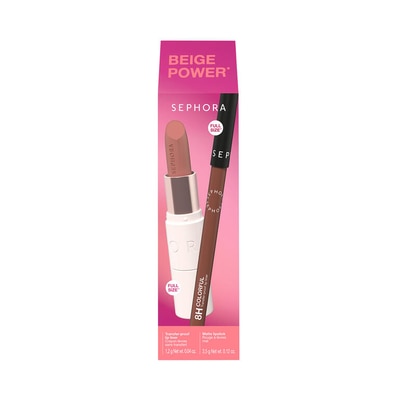 KIT LÁBIOS NUDE MATTE SEPHORA COLLECTION BEIGE POWER